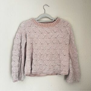 Cozy Pink Knit Sweater